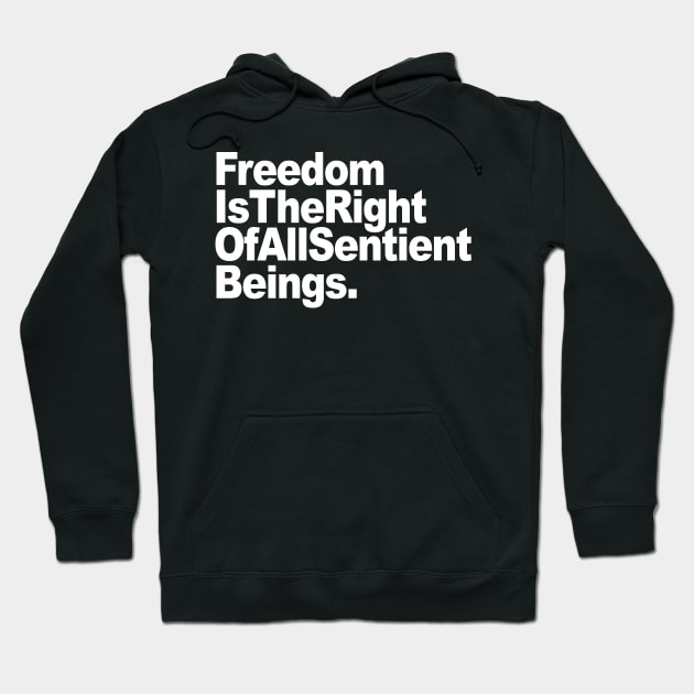 TF - Text - Freedom is the Right Hoodie by DEADBUNNEH